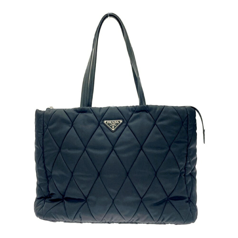 PRADA Quilted Tote Bag Black